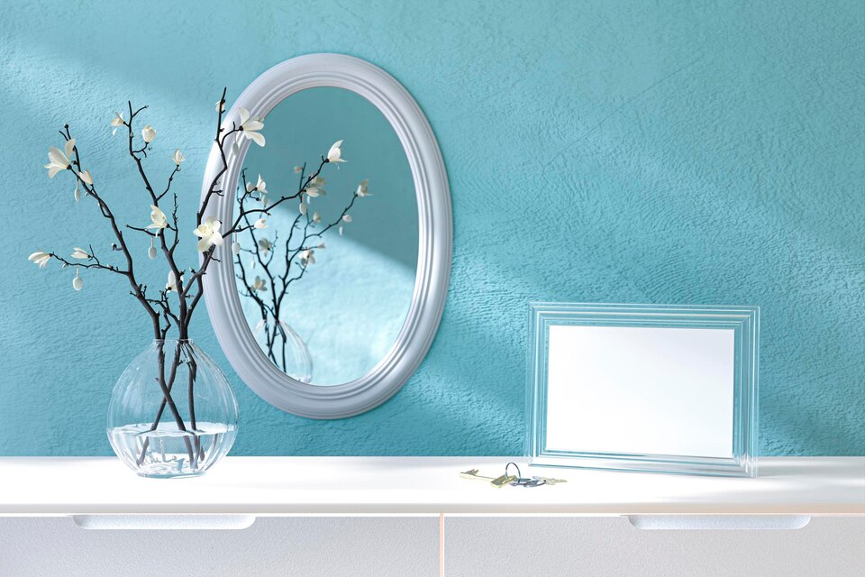 CULER Espejos redondos de 30 pulgadas, espejo rústico de madera con marco  de nogal, espejo de madera para baño, dormitorio, sala de estar o entrada