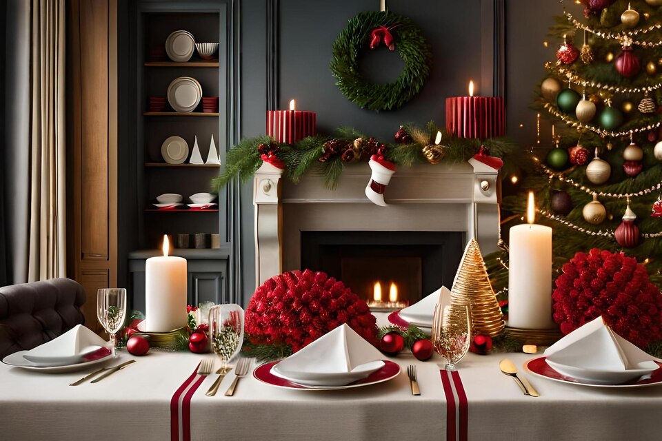 Los mejores manteles de Navidad para decorar una mesa rectangular